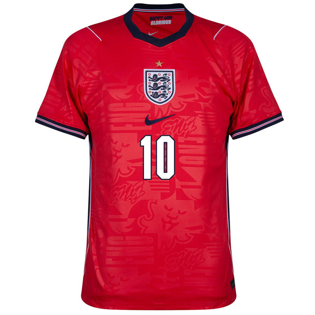 England BELLINGHAM #10 Away World Cup 2026 Jersey Red Men's