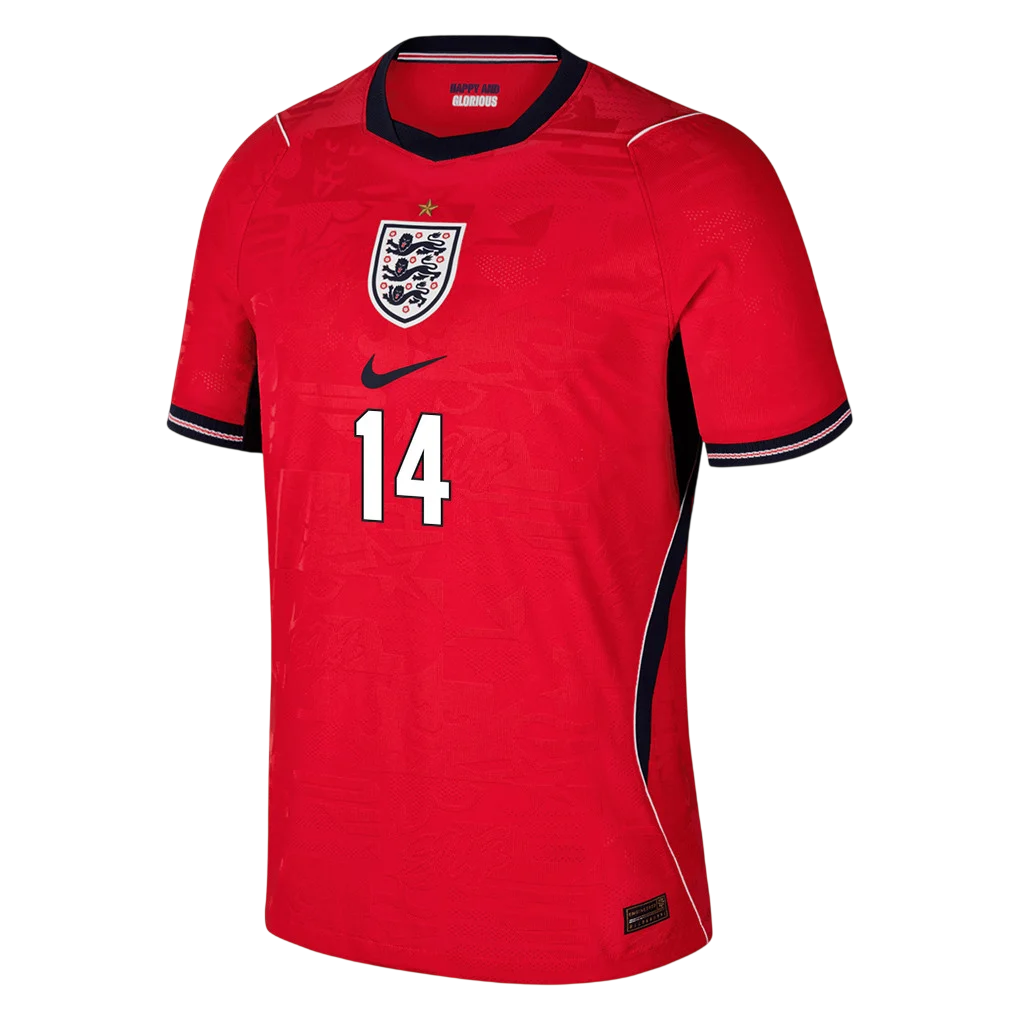 England HENDERSON #14 Away World Cup 2026 Jersey Red Men's