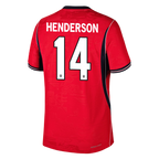 England HENDERSON #14 Away World Cup 2026 Jersey Red Men's