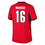 England MAINOO #16 Away World Cup 2026 Jersey Red Men's