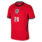 England MADUEKE #20 Away World Cup 2026 Jersey Red Men's