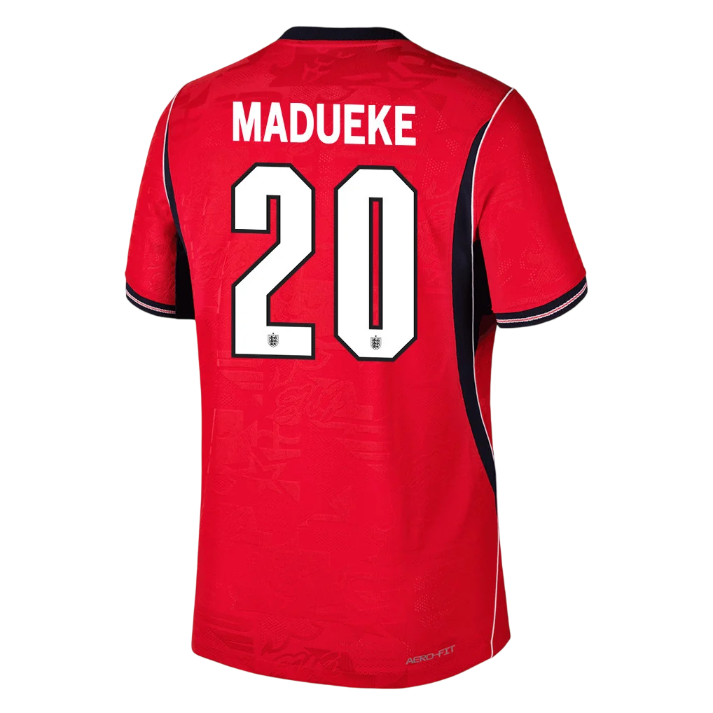 England MADUEKE #20 Away World Cup 2026 Jersey Red Men's