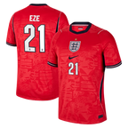 England EZE #21 Away World Cup 2026 Jersey Red Men's