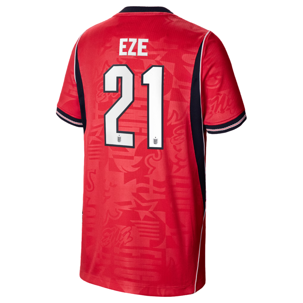 England EZE #21 Away World Cup 2026 Jersey Red Men's