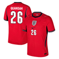 England QUANSAH #26 Away World Cup 2026 Jersey Red Men's