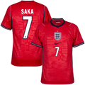 England BUKAYO SAKA #7 Away World Cup 2026 Jersey Red Men's