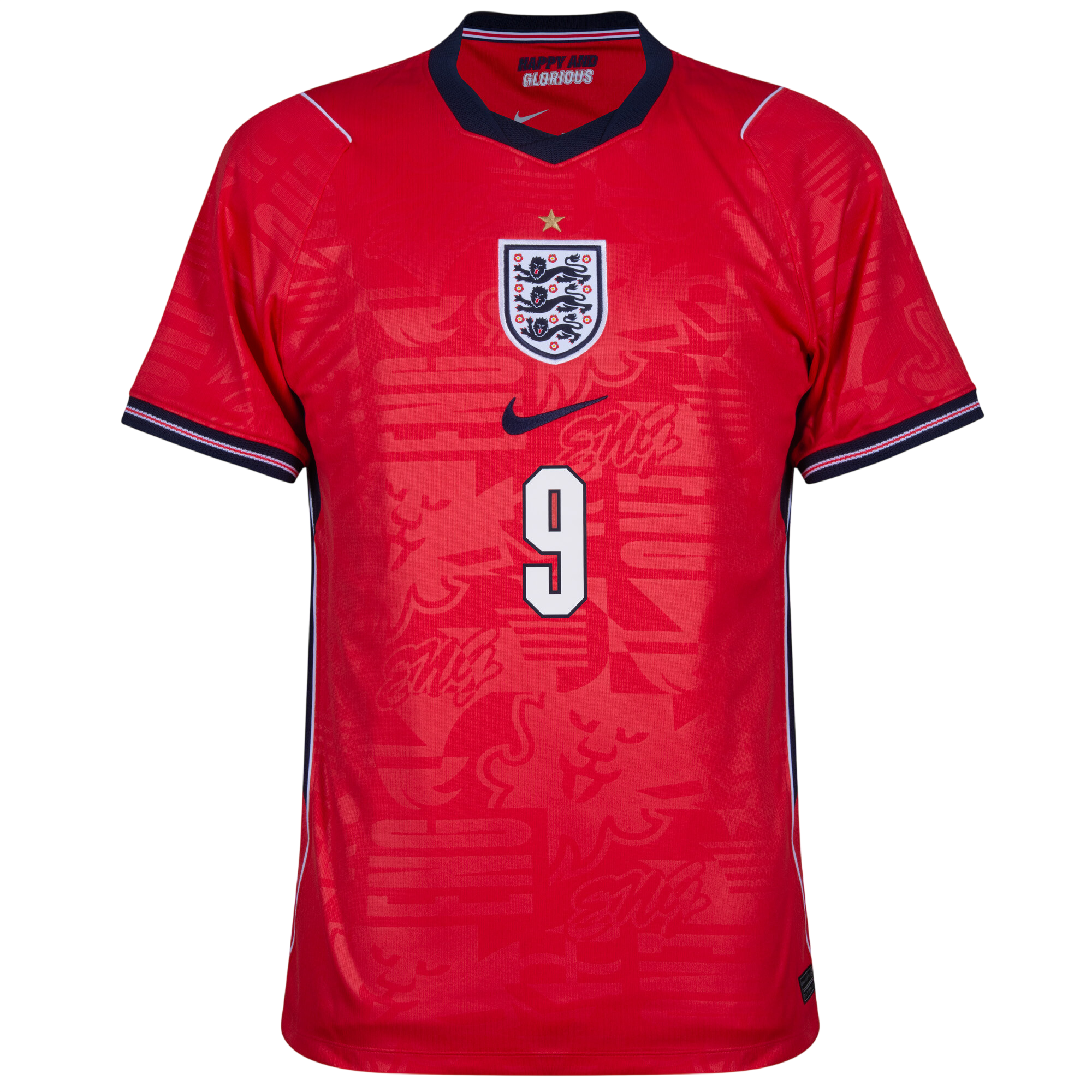 England HARRY KANE #9 Away World Cup 2026 Jersey Red Men's