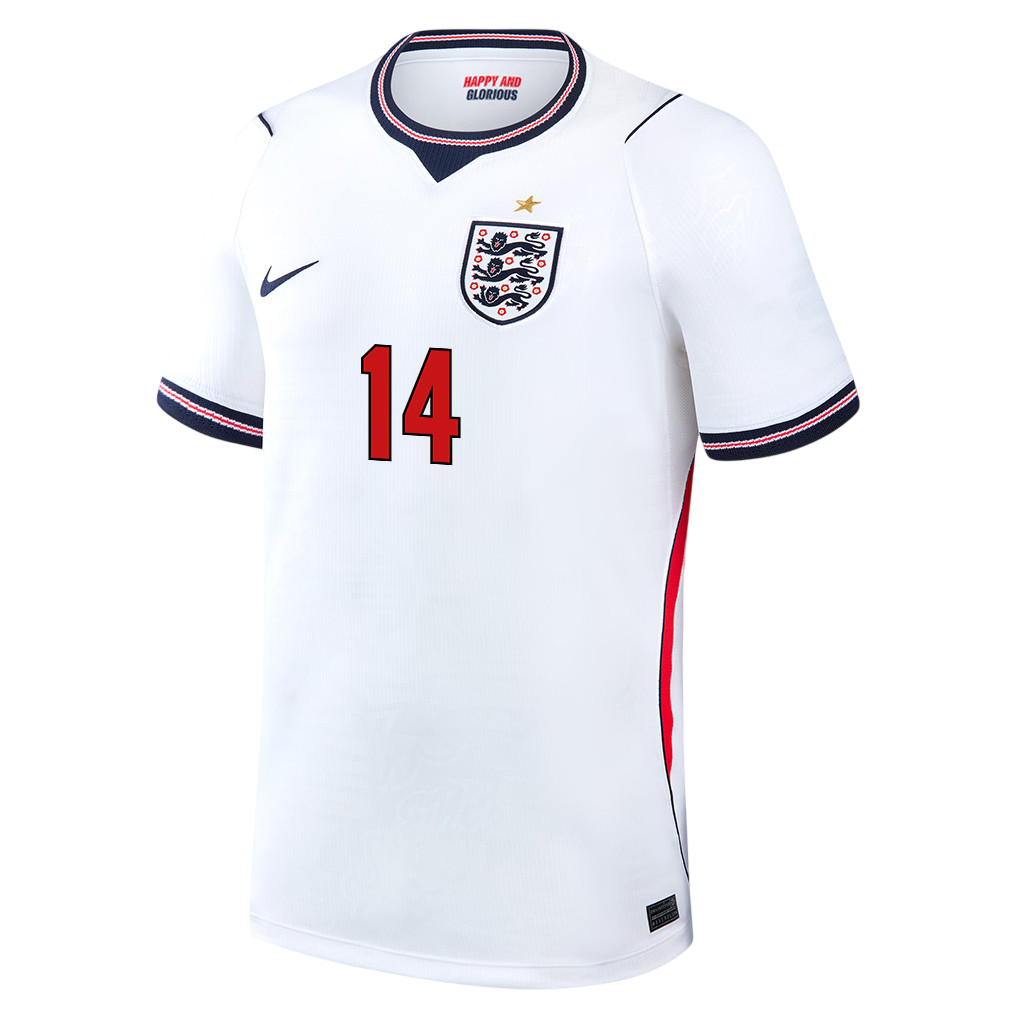 England HENDERSON #14 Home World Cup 2026 Jersey White Men's