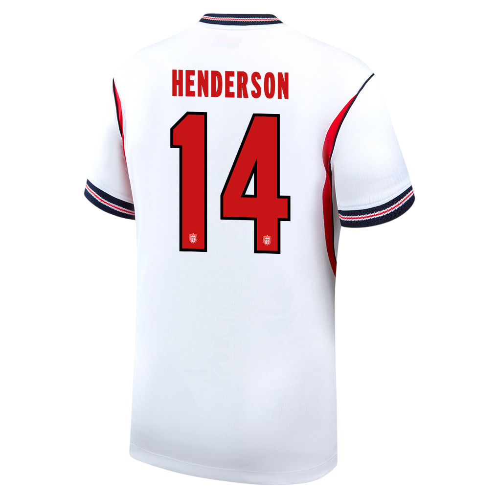 England HENDERSON #14 Home World Cup 2026 Jersey White Men's