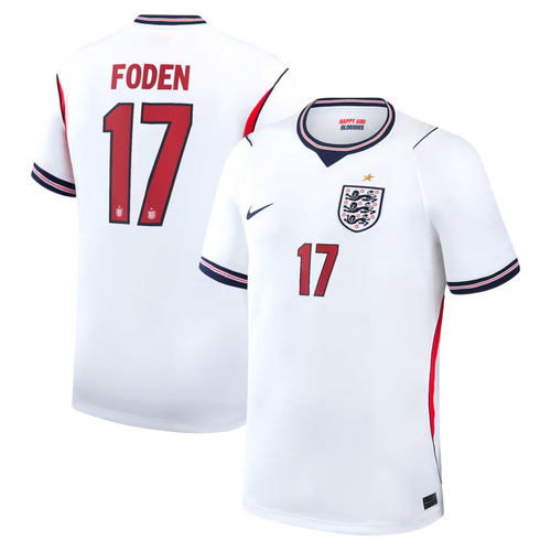 England PHIL FODEN #17 Home World Cup 2026 Jersey White Men's