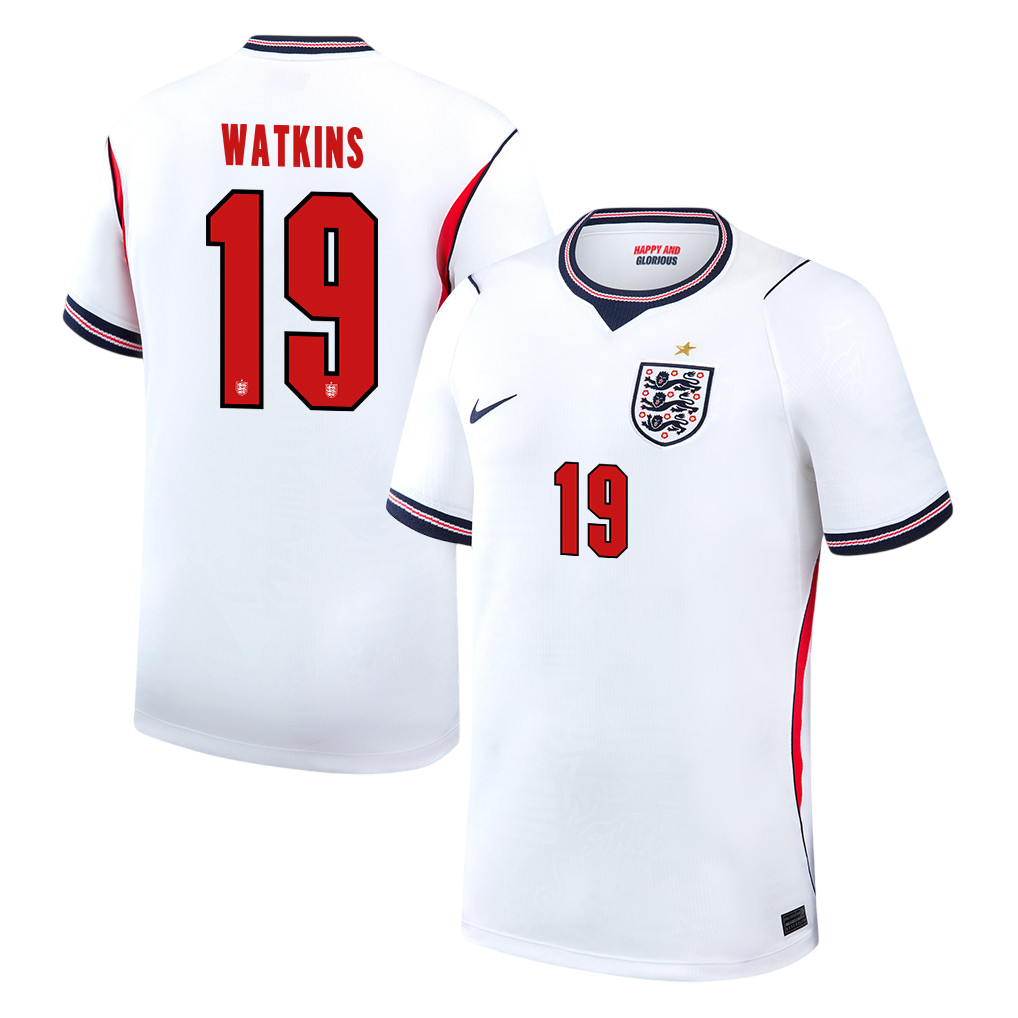 England WATKINS #19 Home World Cup 2026 Jersey White Men's