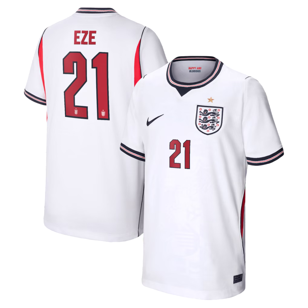 England EZE #21 Home World Cup 2026 Jersey White Men's