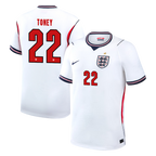 England TONEY #22 Home World Cup 2026 Jersey White Men's