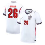 England QUANSAH #26 Home World Cup 2026 Jersey White Men's