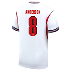 England ANDERSON #8 Home World Cup 2026 Jersey White Men's
