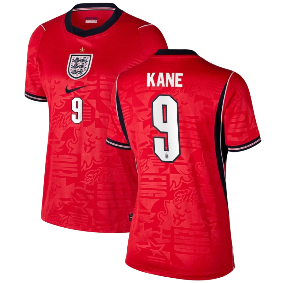 England KANE #9 Away World Cup 2026 Jersey Red Women's