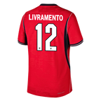 England LIVRAMENTO #12 Away World Cup 2026 Jersey Red Men's
