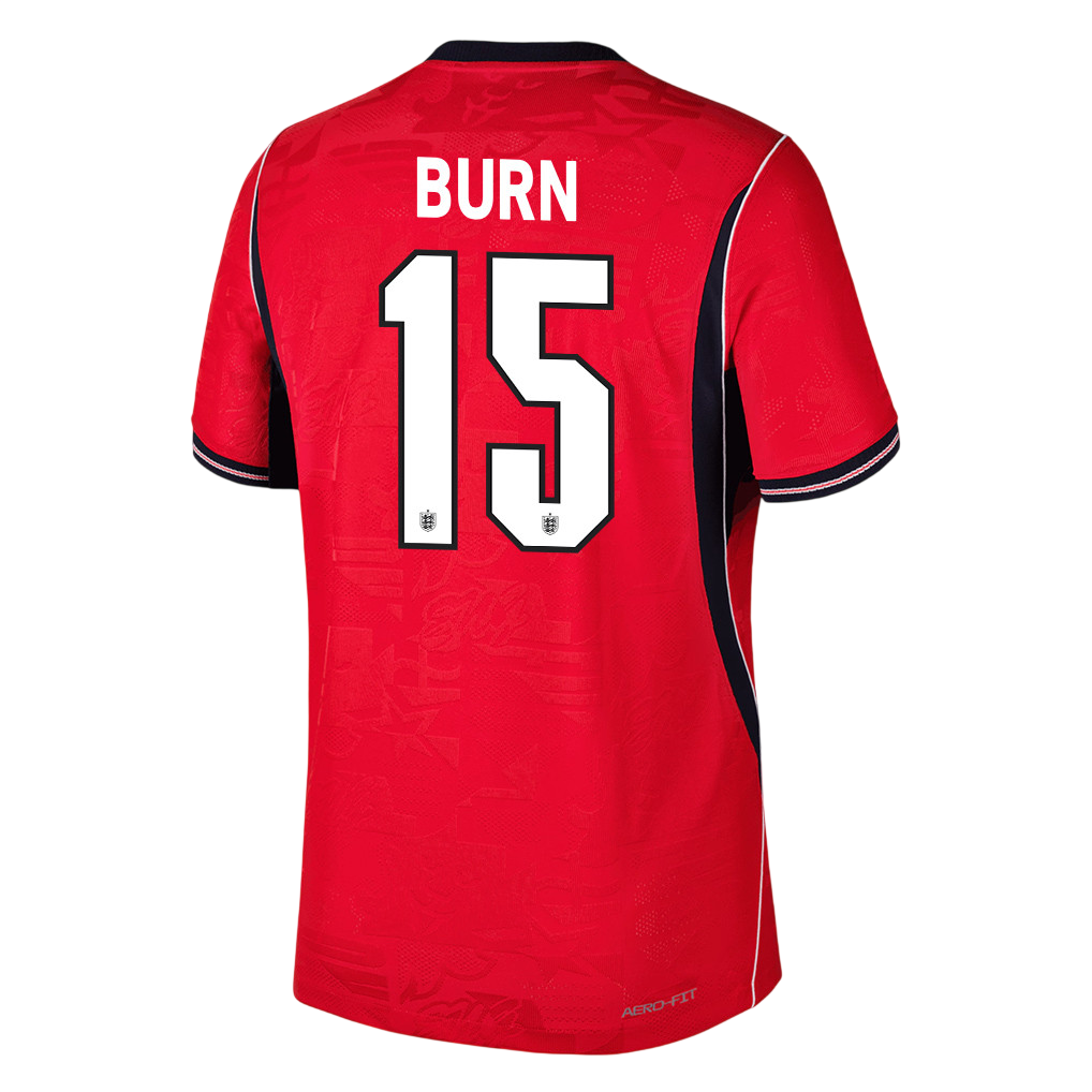 England BURN #15 Away World Cup 2026 Jersey Red Men's
