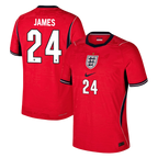 England JAMES #24 Away World Cup 2026 Jersey Red Men's