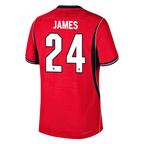 England JAMES #24 Away World Cup 2026 Jersey Red Men's