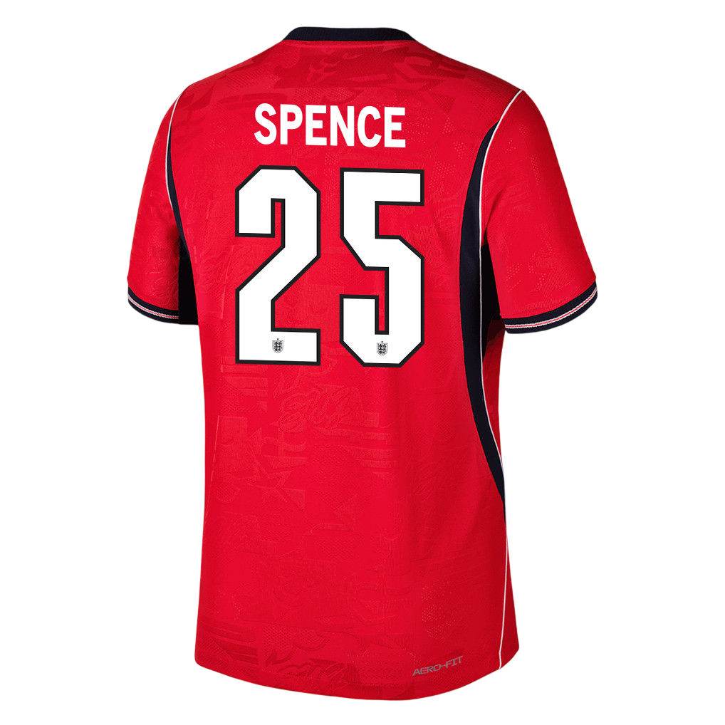 England SPENCE #25 Away World Cup 2026 Jersey Red Men's