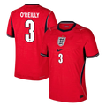 England O'REILLY #3 Away World Cup 2026 Jersey Red Men's