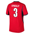 England O'REILLY #3 Away World Cup 2026 Jersey Red Men's