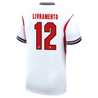 England LIVRAMENTO #12 Home World Cup 2026 Jersey White Men's