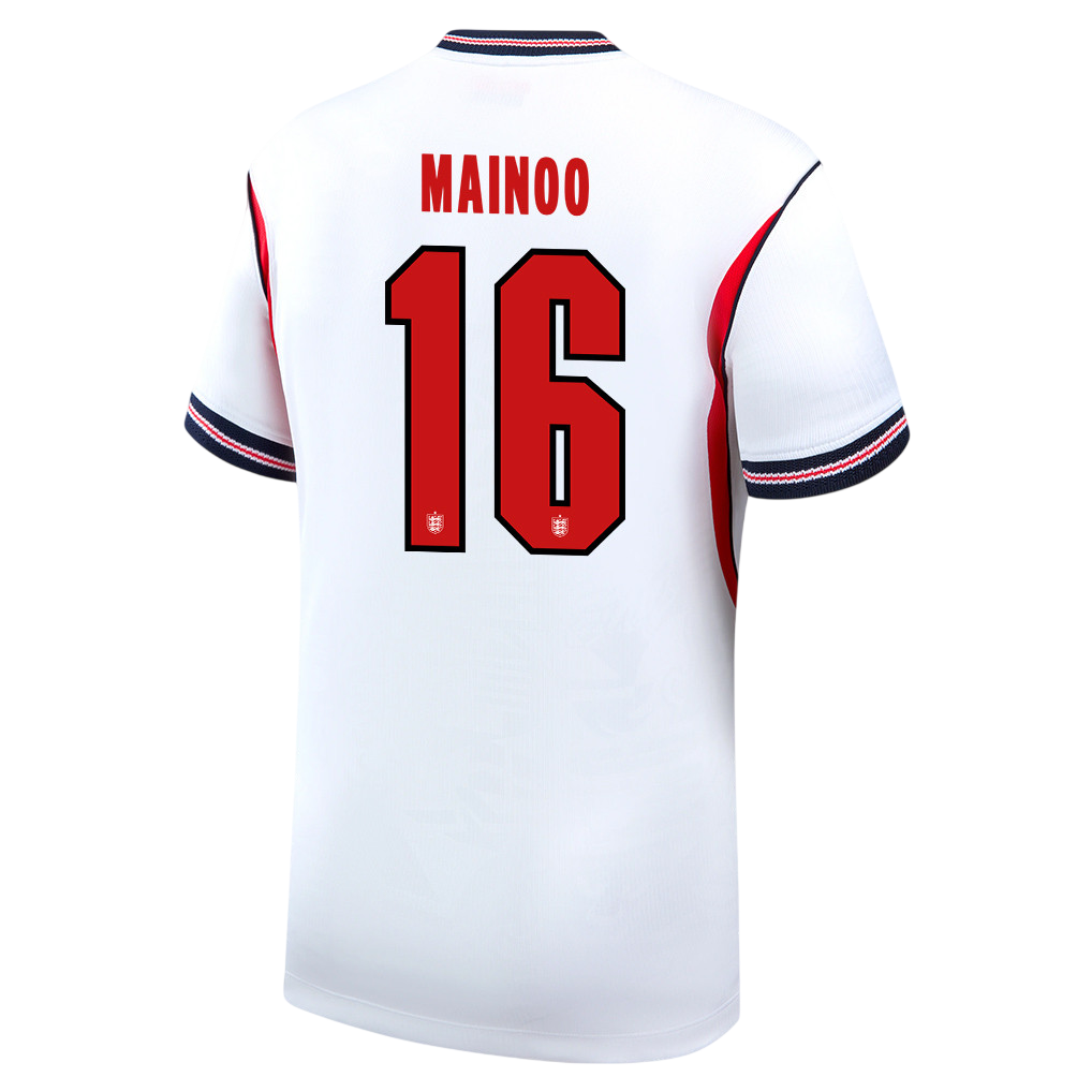 England MAINOO #16 Home World Cup 2026 Jersey White Men's