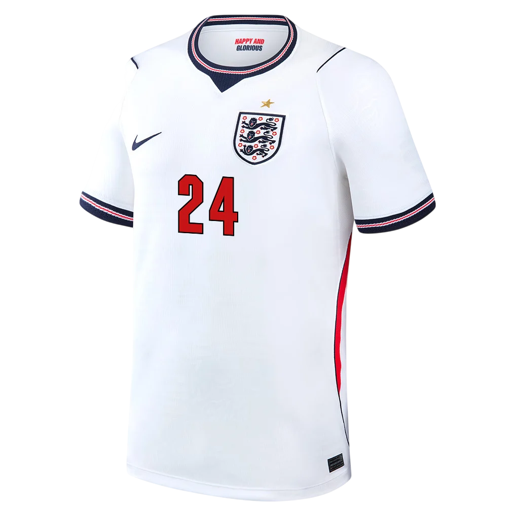England JAMES #24 Home World Cup 2026 Jersey White Men's