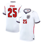England SPENCE #25 Home World Cup 2026 Jersey White Men's