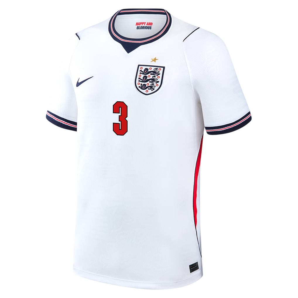 England O'REILLY #3 Home World Cup 2026 Jersey White Men's