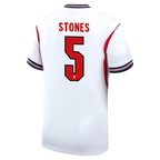 England STONES #5 Home World Cup 2026 Jersey White Men's