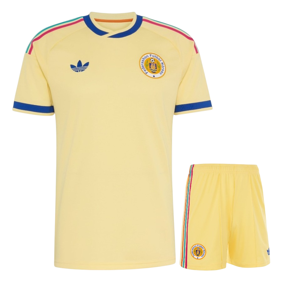 Curaçao Away World Cup 2026 Kit Yellow Kids