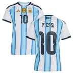 Argentina MESSI #10 Home World Cup 2026 Jersey White & Blue Women's