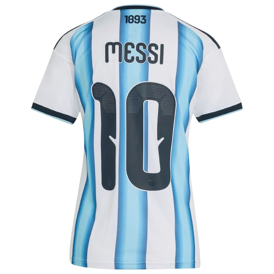 Argentina MESSI #10 Home World Cup 2026 Jersey White & Blue Women's