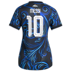 Argentina MESSI #10 Away World Cup 2026 Jersey Blue & Black Women's
