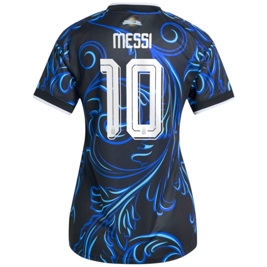 Argentina MESSI #10 Away World Cup 2026 Jersey Blue & Black Women's