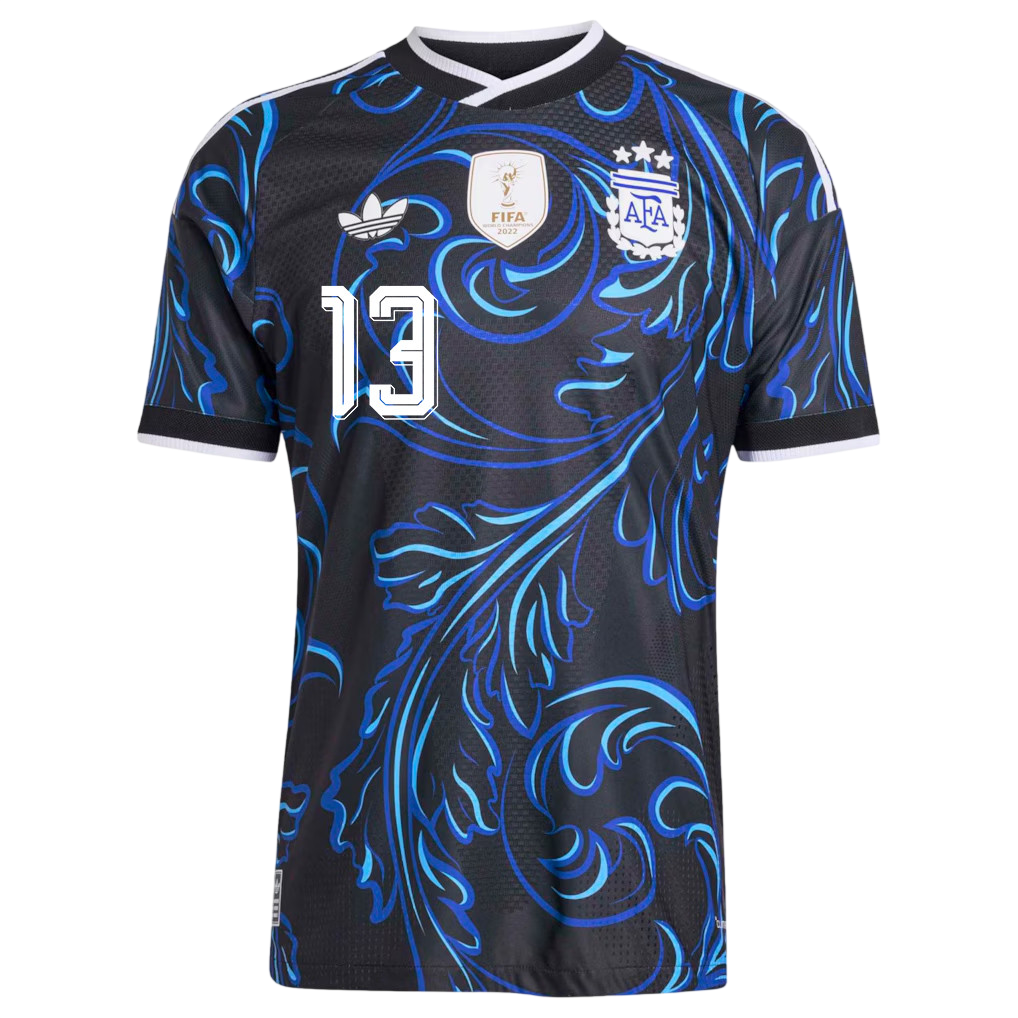 Argentina ROMERO #13 Away World Cup 2026 Jersey Blue & Black Men's