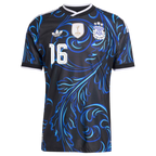 Argentina ALMADA #16 Away World Cup 2026 Jersey Blue & Black Men's
