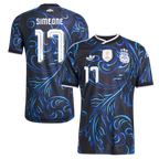 Argentina SIMEONE #17 Away World Cup 2026 Jersey Blue & Black Men's