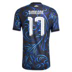 Argentina SIMEONE #17 Away World Cup 2026 Jersey Blue & Black Men's