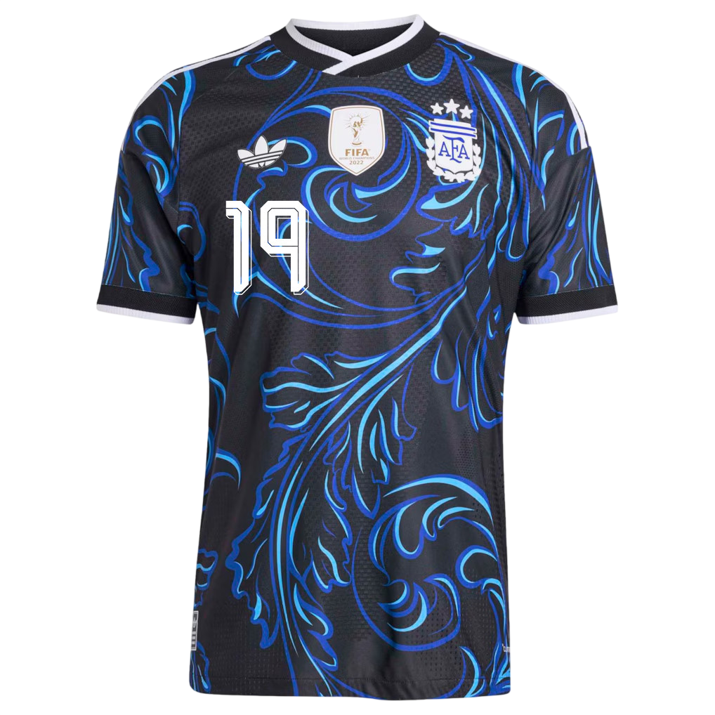 Argentina OTAMENDI #19 Away World Cup 2026 Jersey Blue & Black Men's