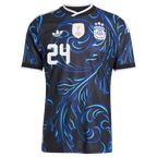 Argentina E. FERNÁNDEZ #24 Away World Cup 2026 Jersey Blue & Black Men's