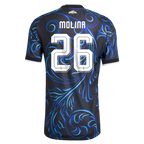 Argentina MOLINA #26 Away World Cup 2026 Jersey Blue & Black Men's