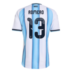 Argentina ROMERO #13 Home World Cup 2026 Jersey White & Blue Men's