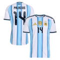 Argentina PALACIOS #14 Home World Cup 2026 Jersey White & Blue Men's