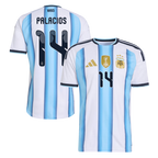 Argentina PALACIOS #14 Home World Cup 2026 Jersey White & Blue Men's