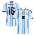 Argentina ALMADA #16 Home World Cup 2026 Jersey White & Blue Men's