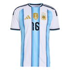 Argentina ALMADA #16 Home World Cup 2026 Jersey White & Blue Men's